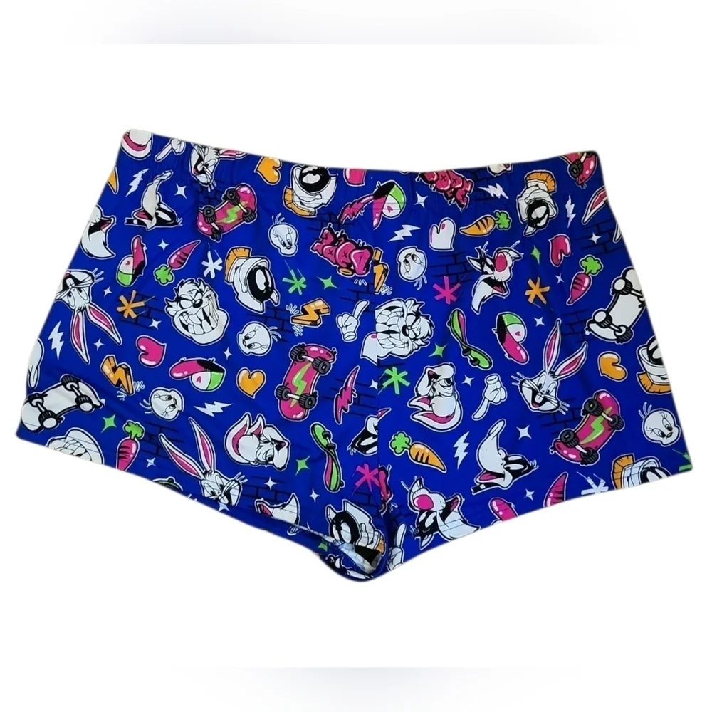 Looney Tunes Pajama Shorts Bugs Bunny Taz Daffy Duck